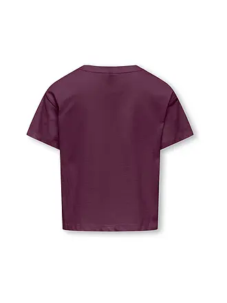 ONLY | T-shirt fille KOGMAIKEN LIFE | dunkelrot